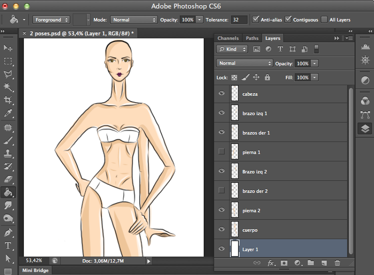 figurín en photoshop gratis