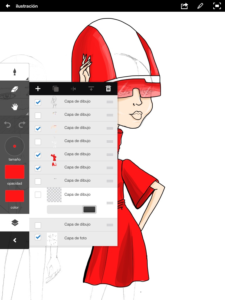 Dibujando en Adobe ideas