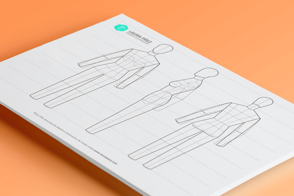 Maniqui Feminino para diseño plano