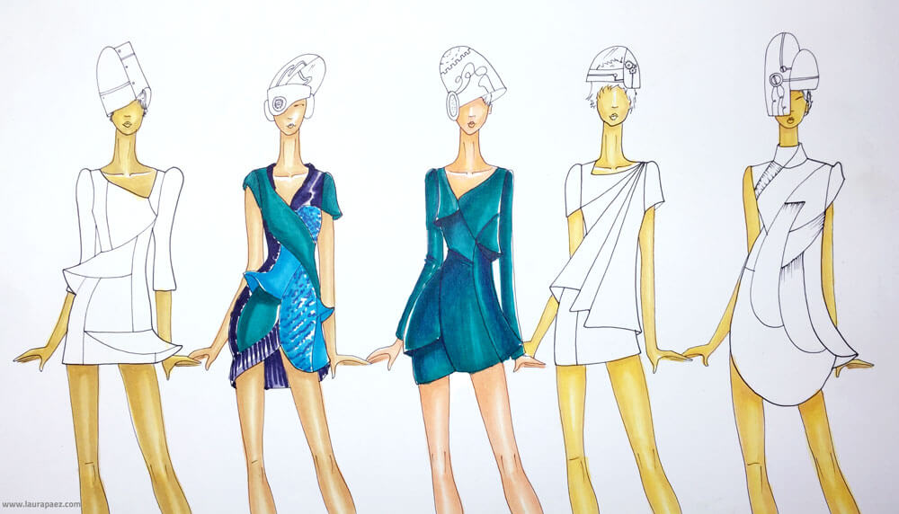 aplicar plumones en figurines de moda