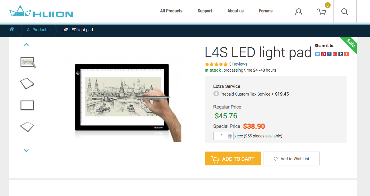huion- qué regalar a un diseñador