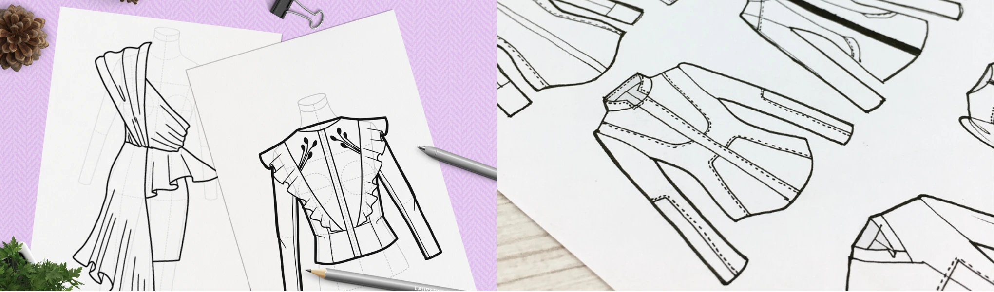 curso de dibujo de ropa - diseño de modas