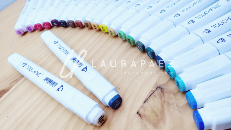 Marcadores Touch five para ilustración Laura Paez Marcadores Touch Five en laurapaez.com
